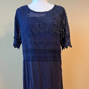 Elegant Navy Dress
